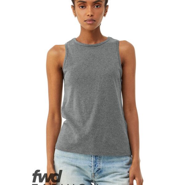 Ladies' Micro Rib High Neck Tank Thumbnail