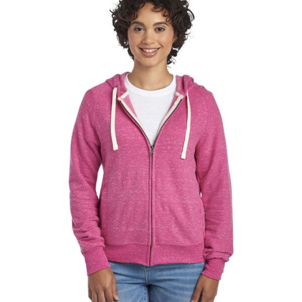 Ladies' Snow Heather Full-Zip Hooded Sweatshirt Thumbnail