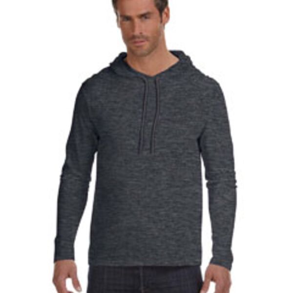 Adult Lightweight Long-Sleeve Hooded T-Shirt Thumbnail