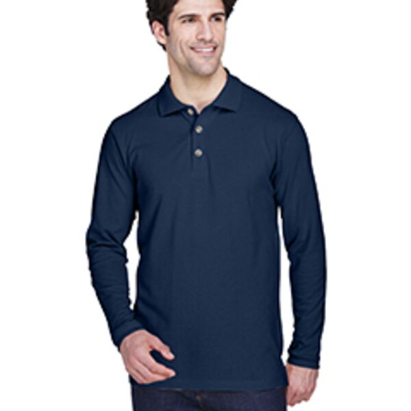 Adult Long-Sleeve Classic Piqué Polo Thumbnail