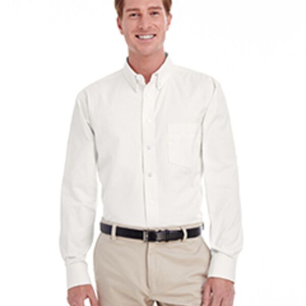 Men's  Tall Foundation 100% Cotton Long-Sleeve Twill Shirt with Teflon™ Thumbnail