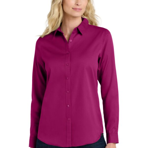 Women's Long Sleeve SuperPro React Twill Shirt Thumbnail