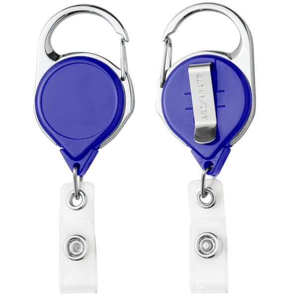 Carabiner Retractable Badge Reel w/ Belt Clip Thumbnail