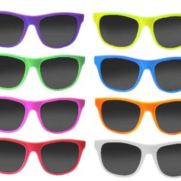 Neon Color Wayfa-Voyager Style Sunglasses Thumbnail