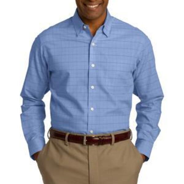 Windowpane Plaid Non Iron Shirt Thumbnail