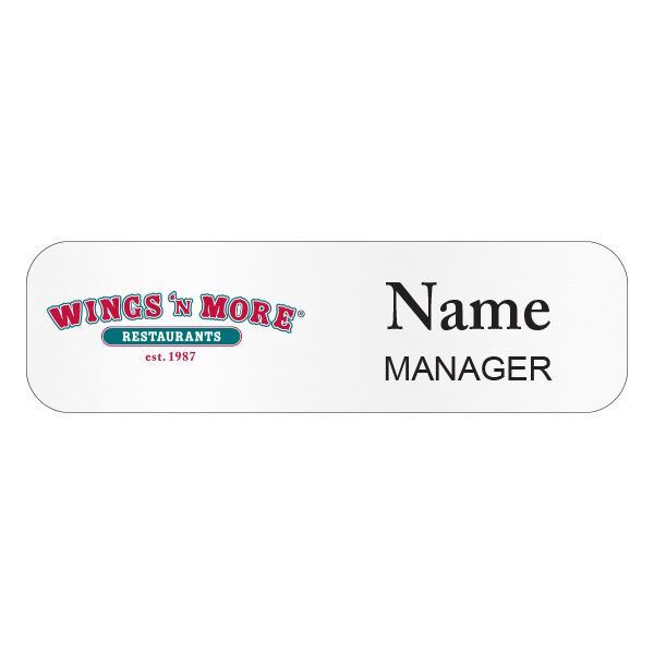 Restaurant Manager Name Tag Thumbnail