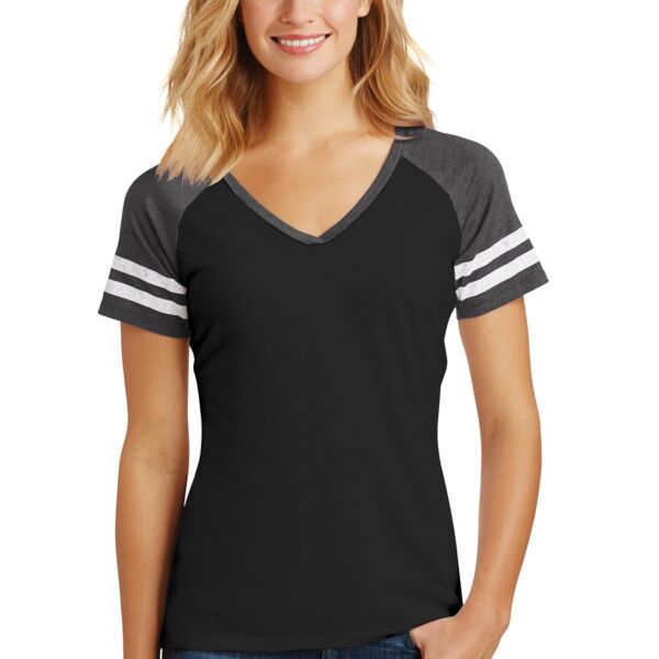 Ladies Game V Neck Tee Thumbnail
