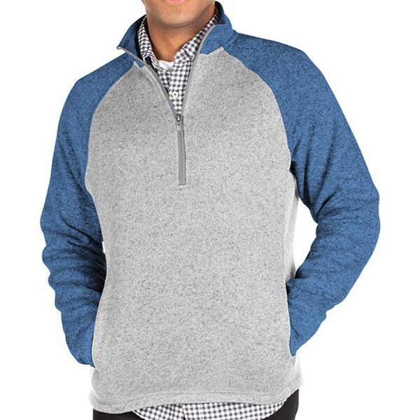CRA Quarter Zip Color Blocked Heathered Fleece Thumbnail
